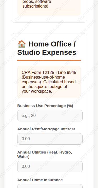 Etsy Tax Template | Small Business Bookkeeping Spreadsheet for CRA | Canadian Canada T2125 Form Helper