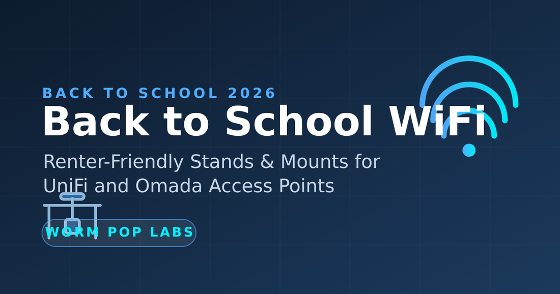 Back to School WiFi — renter-friendly stands and mounts for UniFi and Omada access points