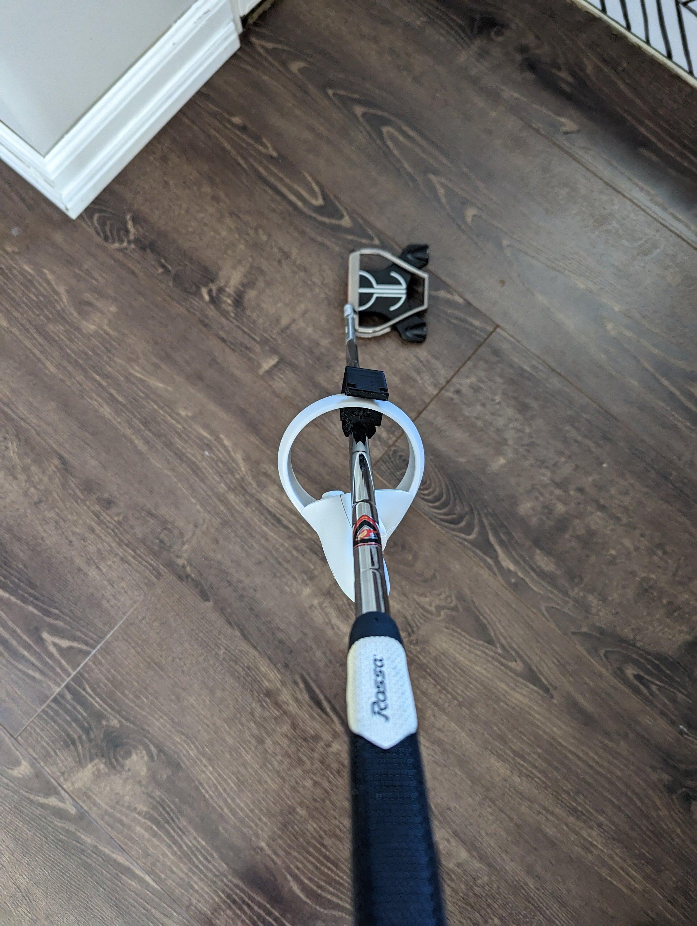 VR Golf Club Adapter for Meta Quest 2 Controllers, Real Golf Club adapter for Walk about golf, Top Golf and Golf+