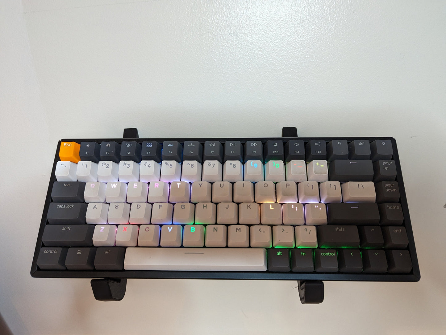 Wall Mounted Mechanical Keyboard Display Stand | Adjustable Width Keyboard Shelf