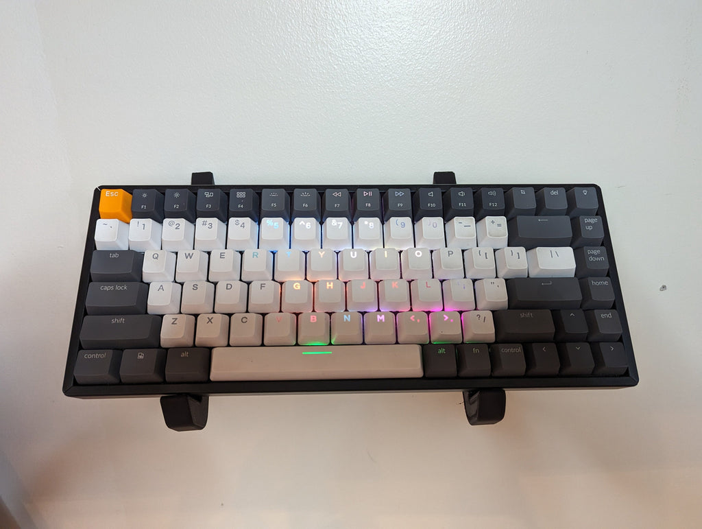 Wall Mounted Mechanical Keyboard Display Stand | Adjustable Width Keyboard Shelf