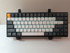 Mechanical Keyboard Display Stand - Adjustable Width - Minimalist keyboard display stand, installed view