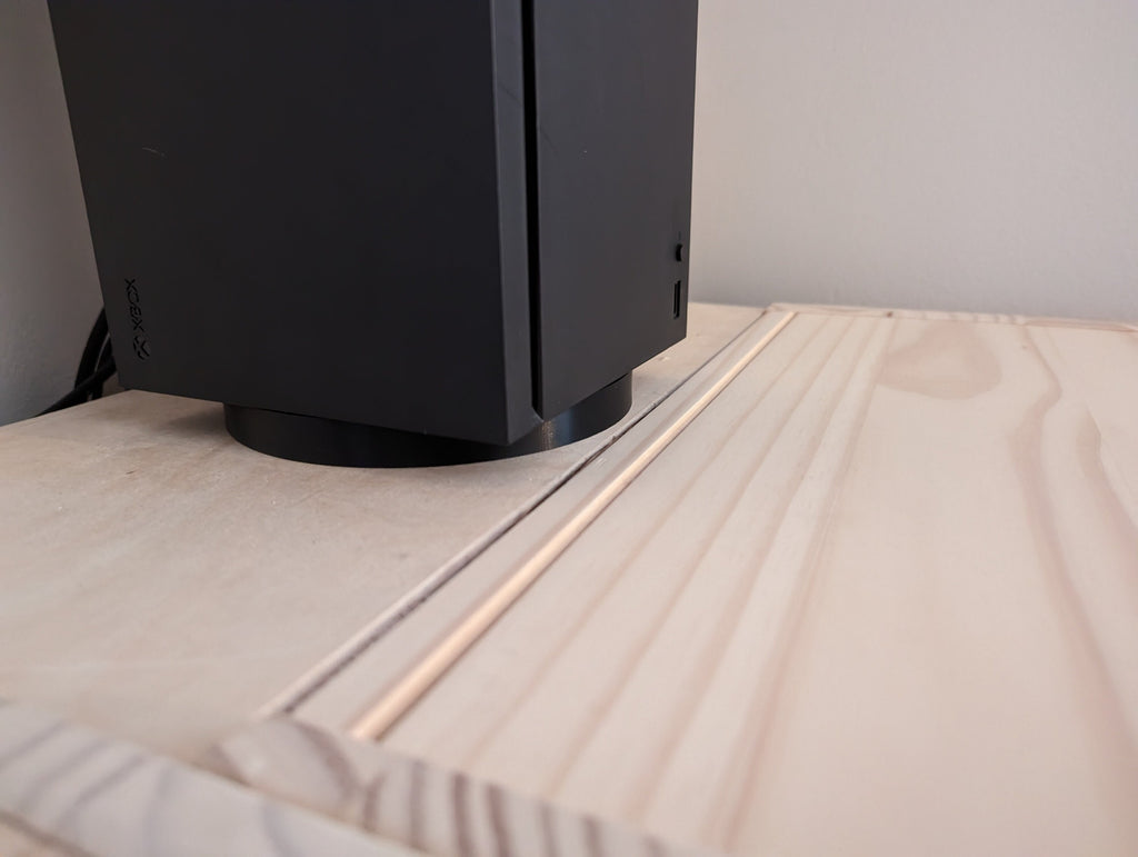 Liquid Spill Guard Stand for Xbox Series X - Guard Against Spills, Improve Airflow, Reduce Heat, Improve Lifespan, Quiet Fans