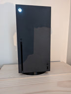 Spill Guard Cooling Stand for Xbox Series X controller mount, installed view