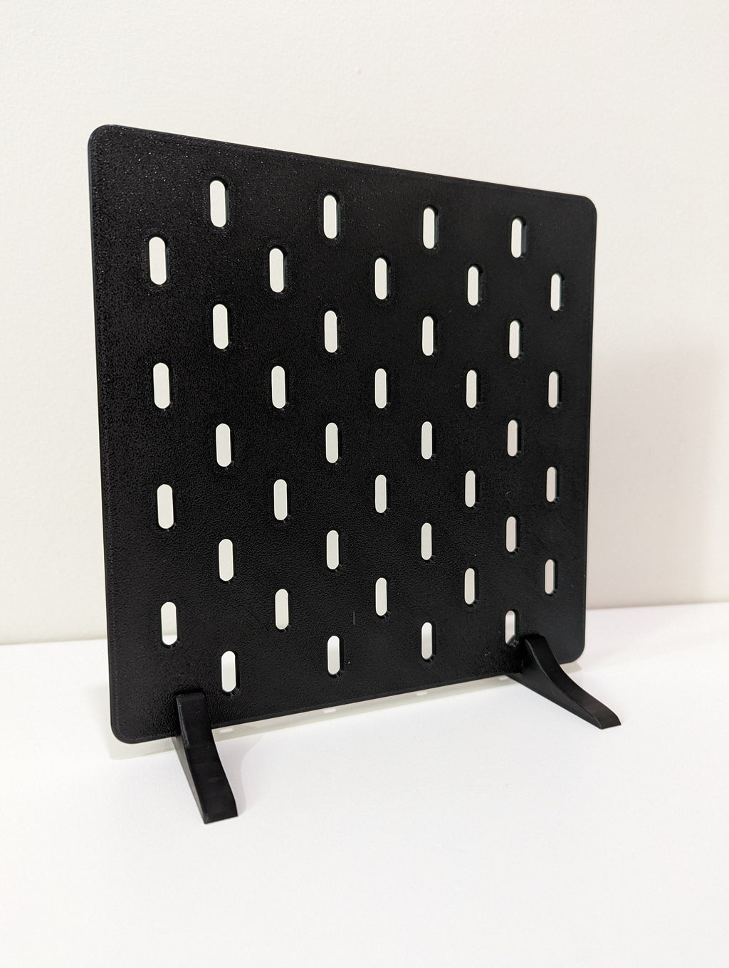 Desk Pegboard Compatible with Skadis attachments Organization hanging board with hooks - Wallmount Kit White