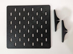 Desk Pegboard Compatible with Skadis attachments Organization hanging board with hooks - Wallmount Kit Grey