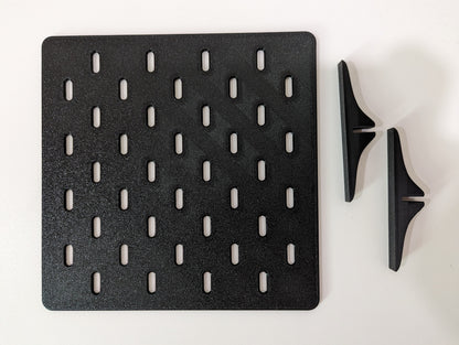 Desk Pegboard Compatible with Skadis attachments Organization hanging board with hooks