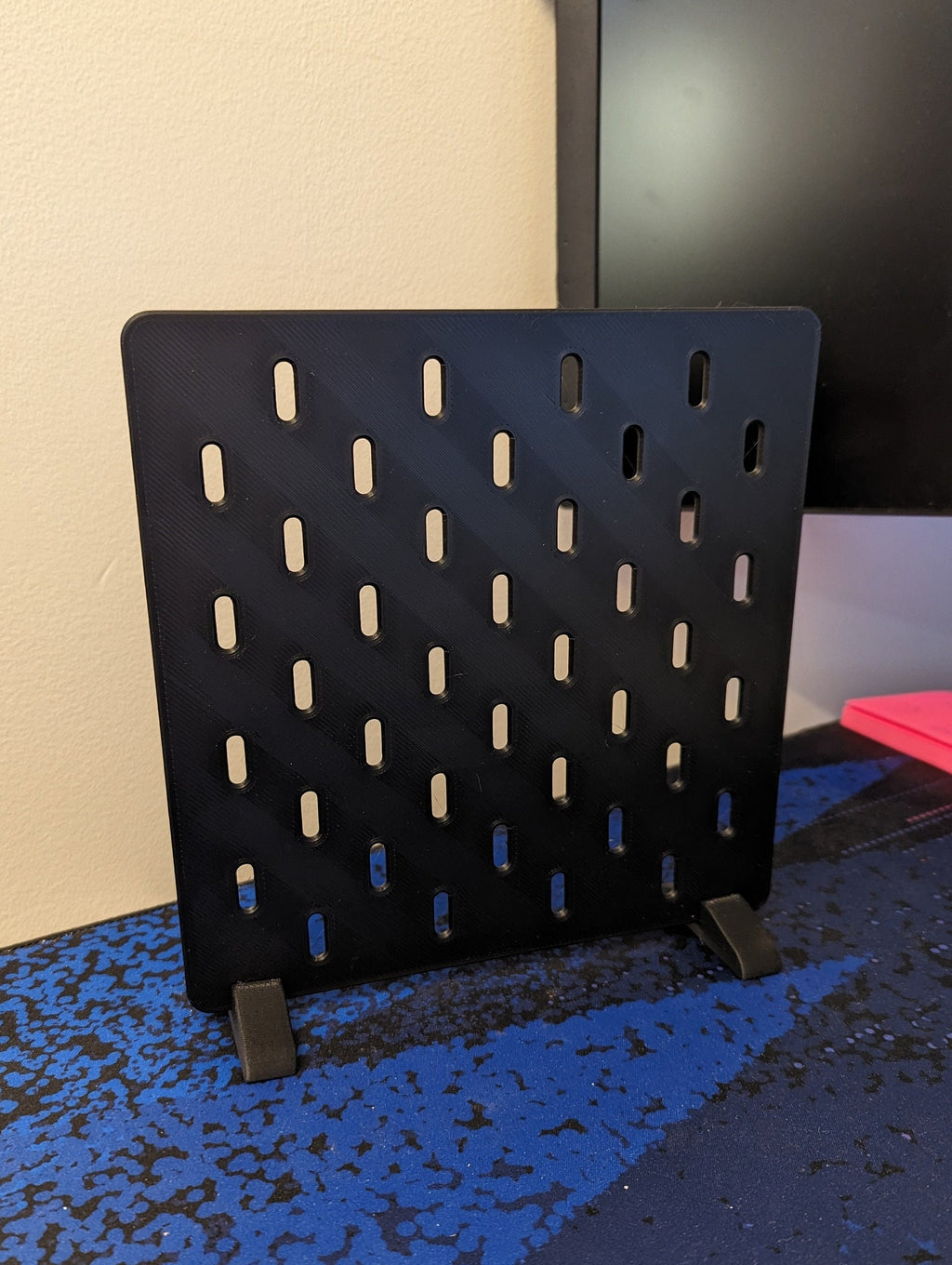 Desk Pegboard Compatible with Skadis attachments Organization hanging board with hooks