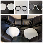 VR Accessories - Lens Protector - Len Cover - Cable Clip - 65mm IPD Mod - Compatible with Meta Quest 2 - Lens Protector Set Cool White
