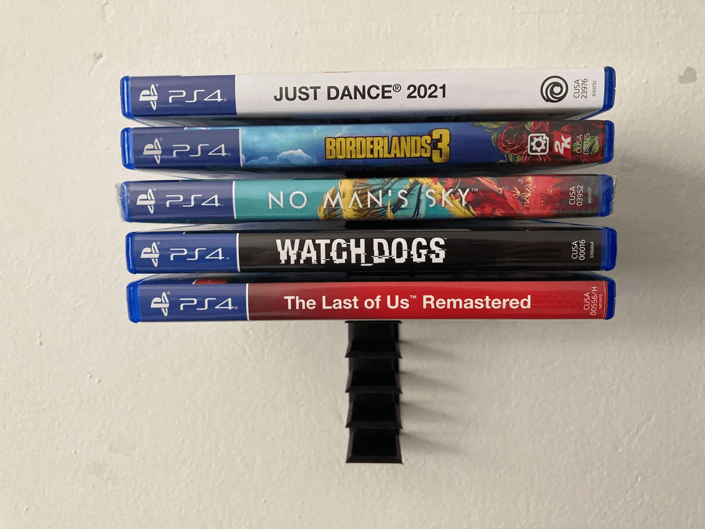 Wall Mountable 10 Slot Game Case Holders - Fits Xbox, PS4, PS5, Switch Game Cases