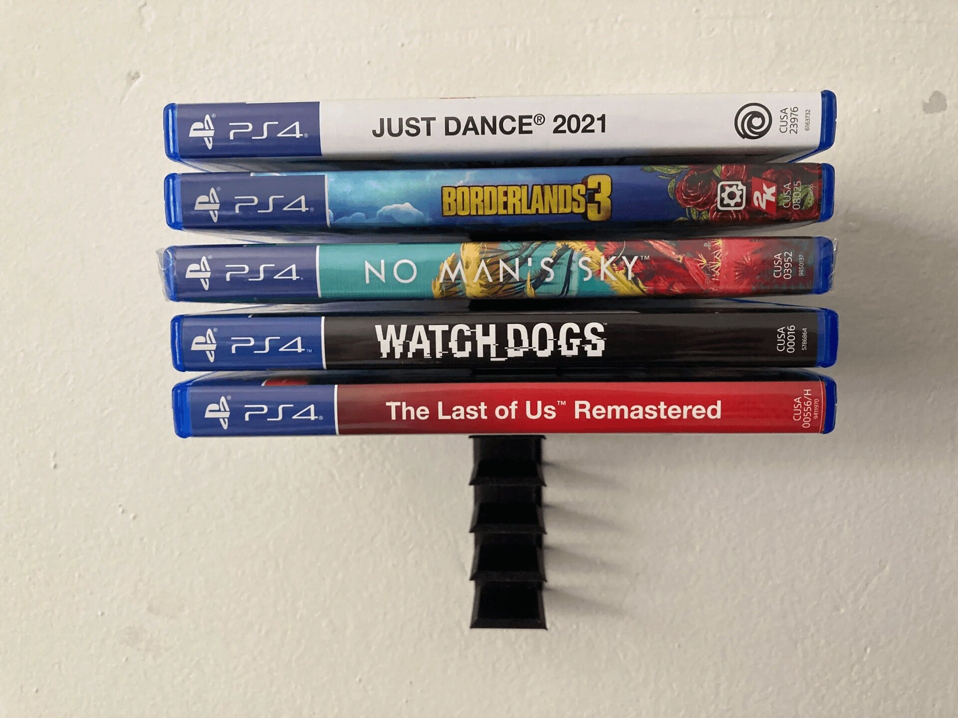 Wall Mountable 10 Slot Game Case Holders - Fits Xbox, PS4, PS5, Switch Game Cases