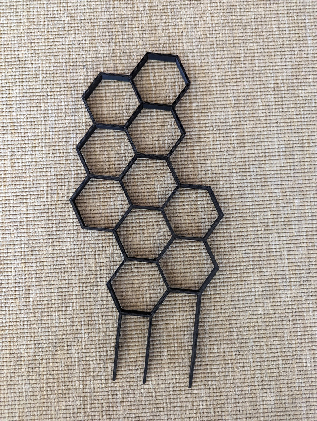 Hexagon Plant Climbing Trellis - House Plant Support Lattice - Yellow