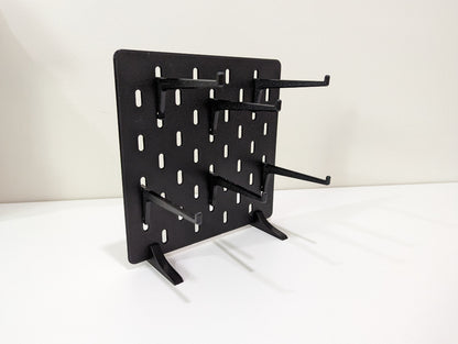 Desk Pegboard Compatible with Skadis attachments Organization hanging board with hooks