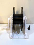 Winding Machine (Auto & Manual) with Drill Adapter for Yarn, Wool, Cords, Cables, Filament, Christmas Lights. Yarn winder, wool winder - Gray