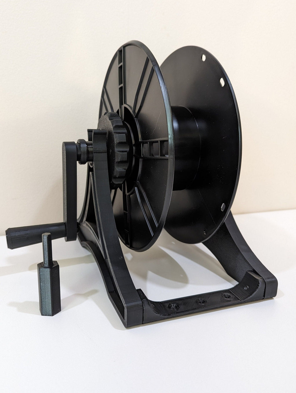 Winding Machine (Auto & Manual) with Drill Adapter for Yarn, Wool, Cords, Cables, Filament, Christmas Lights. Yarn winder, wool winder - Purple