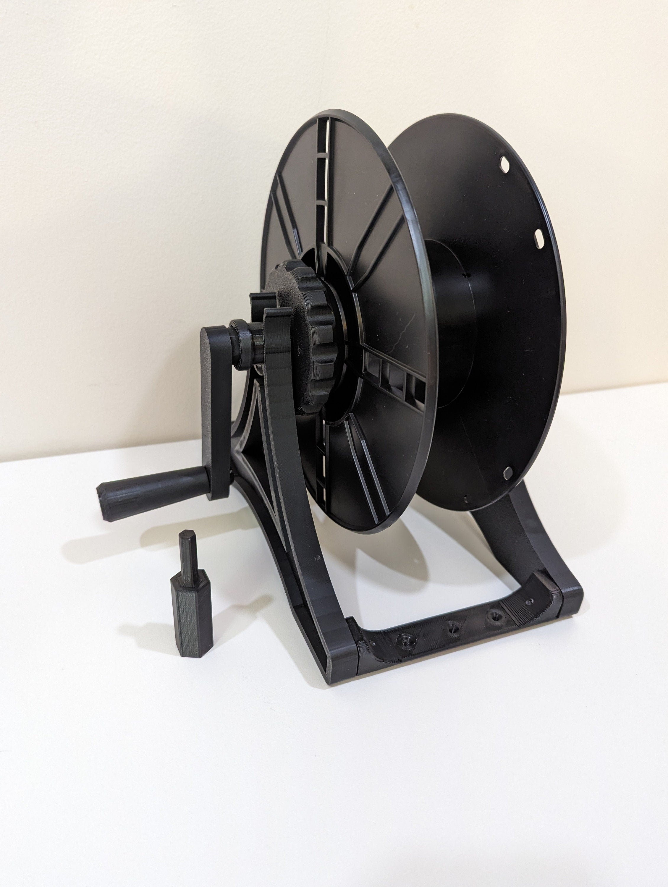 Extra Parts: Winding  Machine (Auto & Manual)  for Yarn, Wool, Cords, Cables, Filament, Christmas Lights. Yarn winder, wool - Black Threaded Nut