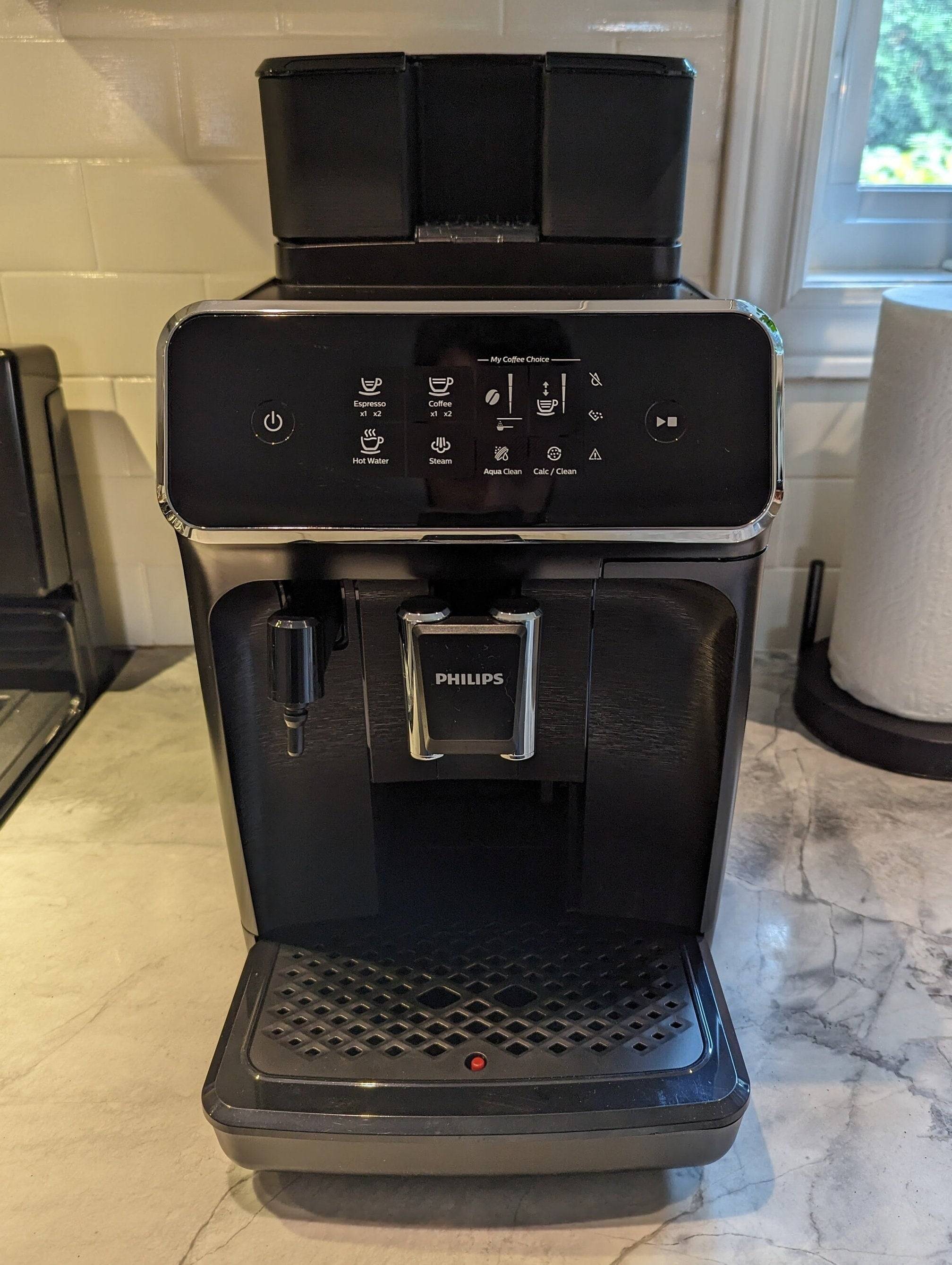 Phillips Latte Go machine with the hopper extension installed