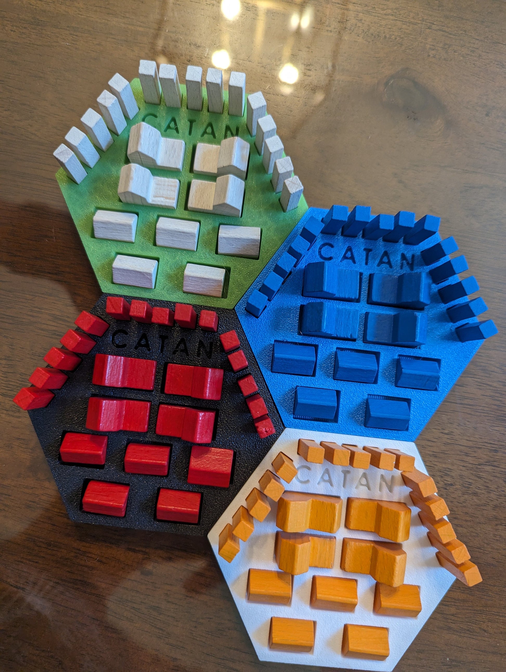 Game Piece Holders for Settlers Of Catan Board Game