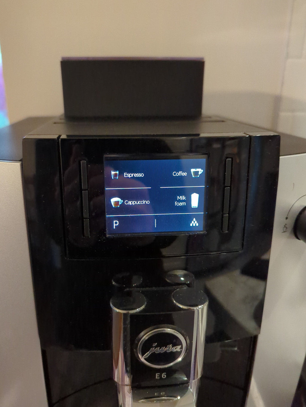 Coffee Bean Container Extension for Jura Coffee Machines - E6, E60, E8 (2019), E80, E800 - Espresso Bean Hopper Extender - 50 mm (approx 270g) E8 (2019) - White