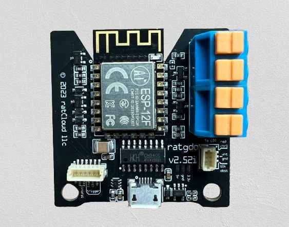 Ratgdo v2.53i v2.52i PCB Case Tooless Enclosure - Ratgdo Case for MyQ Alternative Esphome/Mqtt Board