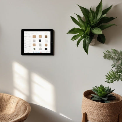 Slim iPad Compatible Hidden Wall Mount - Fits all iPad, iPad Air, and iPad Pro models.
