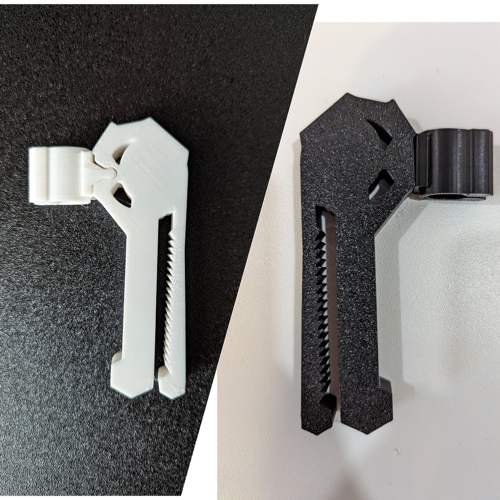 VR Cable Guide & Wire Clips - Universal VR Headset Fit cable guide, side view