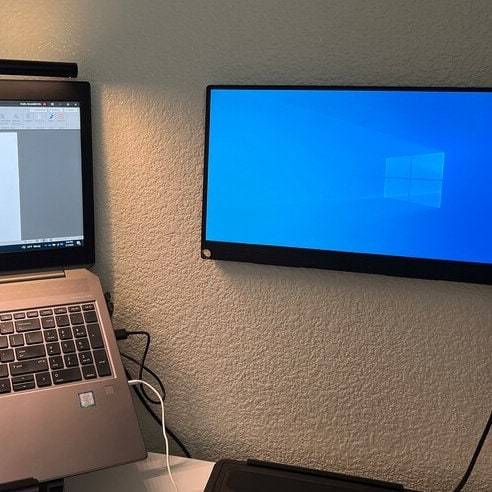 Slim Portable Monitor Mount - Low Profile