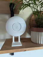 Slim Desk Stand for Ubiquiti UniFi E7 & Enterprise APs desk stand, installed view