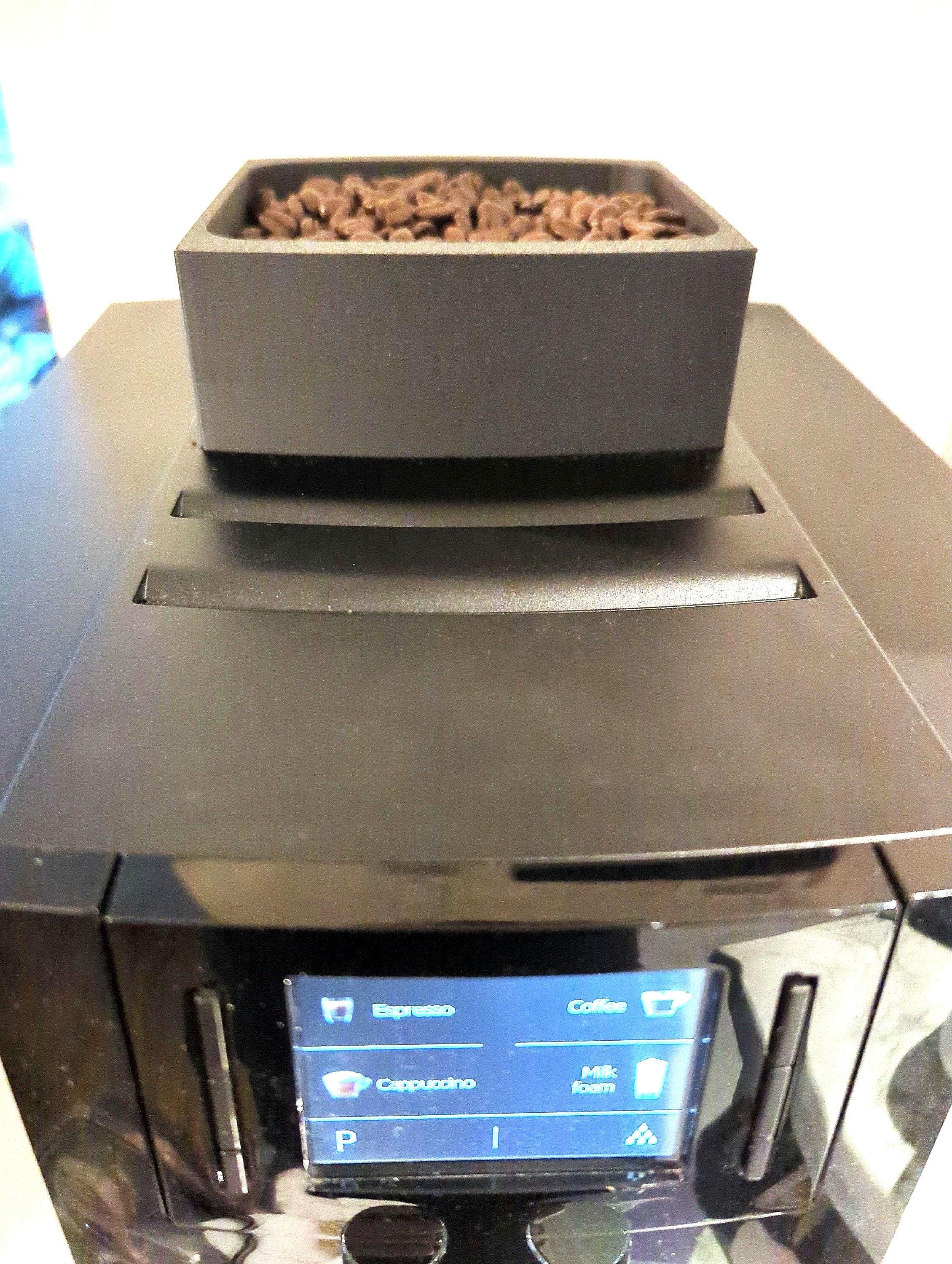 Coffee Bean Container Extension for Jura Coffee Machines - E6, E60, E8 (2019), E80, E800 - Espresso Bean Hopper Extender