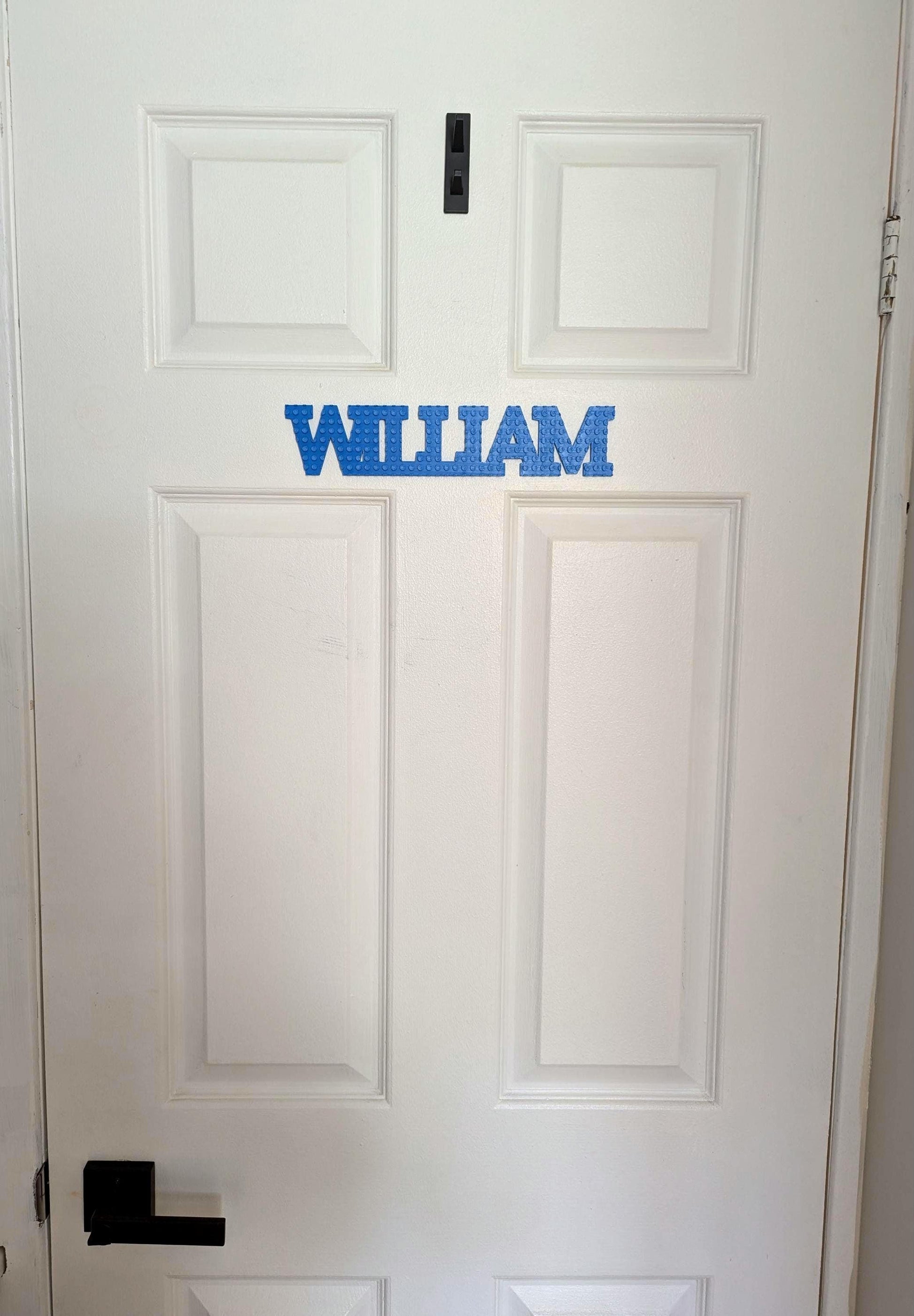 Brick Themed Kids Room Door Signs - Personalized Name