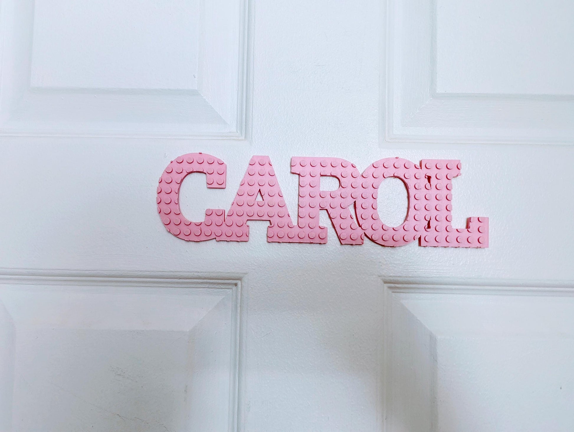 Brick Themed Kids Room Door Signs - Personalized Name