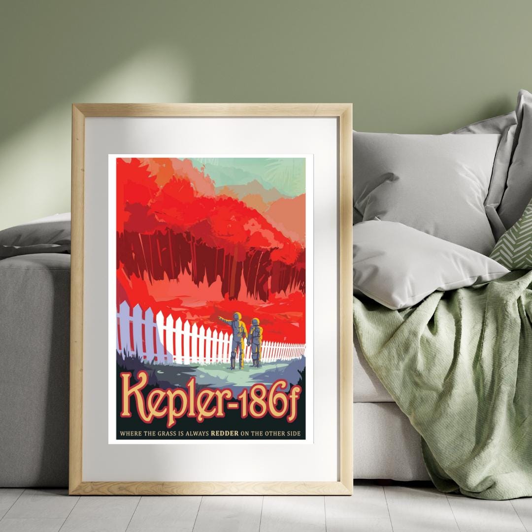 Space NASA Themed Retro Digital Wall Art - 120+ Prints