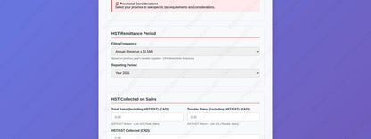 Etsy HST Remittance Calculator | Small Business Bookkeeping Spreadsheet for CRA | HST Canadian Tax Form Helper