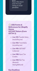 Shopify HST Tax Calculator: Canadian Small Business Bookkeeping Spreadsheet