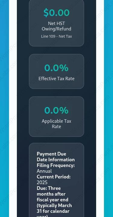 Shopify HST Remittance Calculator | Small Business Bookkeeping Spreadsheet for CRA | HST Canadian Tax Form Helper