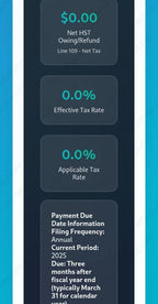 Shopify Income Tax & HST Calculator for Canadian Sellers - CRA template, product view