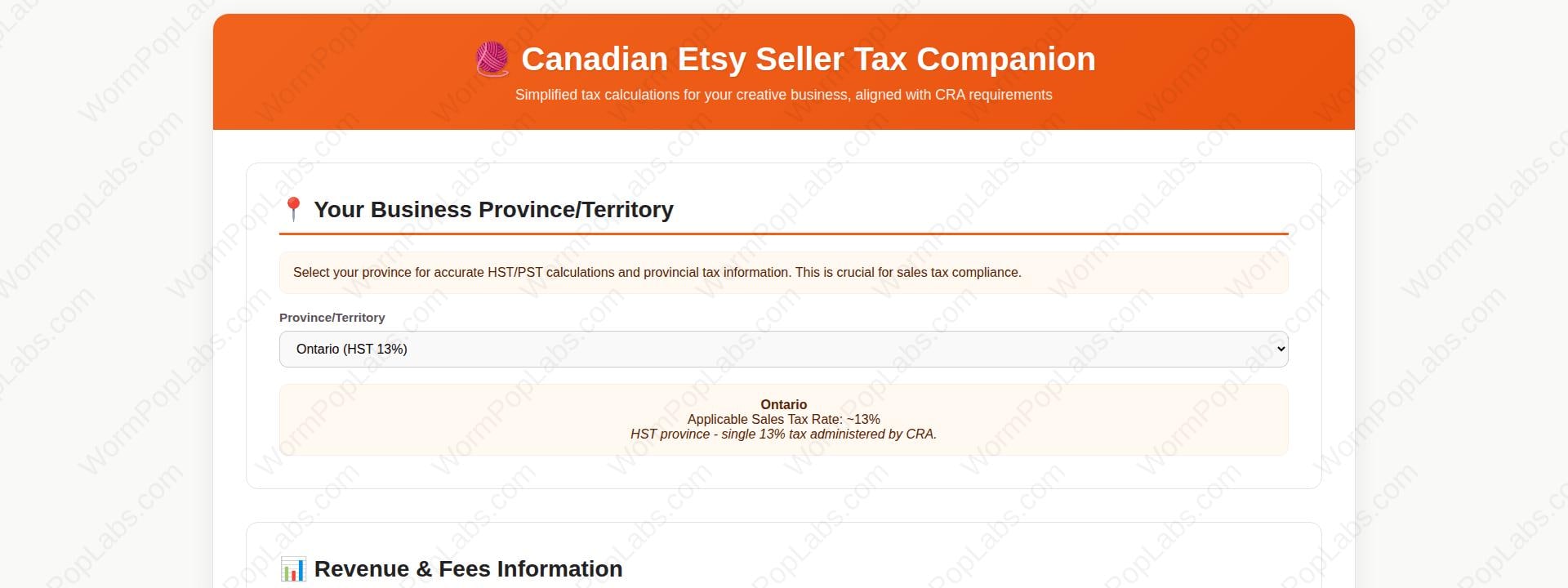 Etsy CRA Income Tax and HST Remittance Calculator Pack | Canadian Small Business Tax Prep