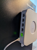 Multi-Mount for Ubiquiti Cloud Gateway - Wall/Desk/Ceiling networking mount, installed view