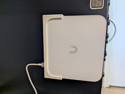 Wall Mount for Unifi Ubiquiti Cloud Gateway Max & Ultra | Low-Profile Horizontal or Vertical Bracket for UCG-Max and UCG-Ultra and UCG-Fiber