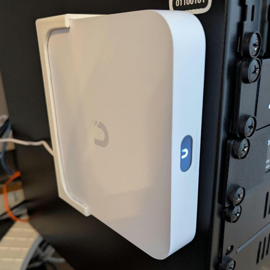 Wall Mount for Unifi Ubiquiti Cloud Gateway Max & Ultra | Low-Profile Horizontal or Vertical Bracket for UCG-Max and UCG-Ultra and UCG-Fiber