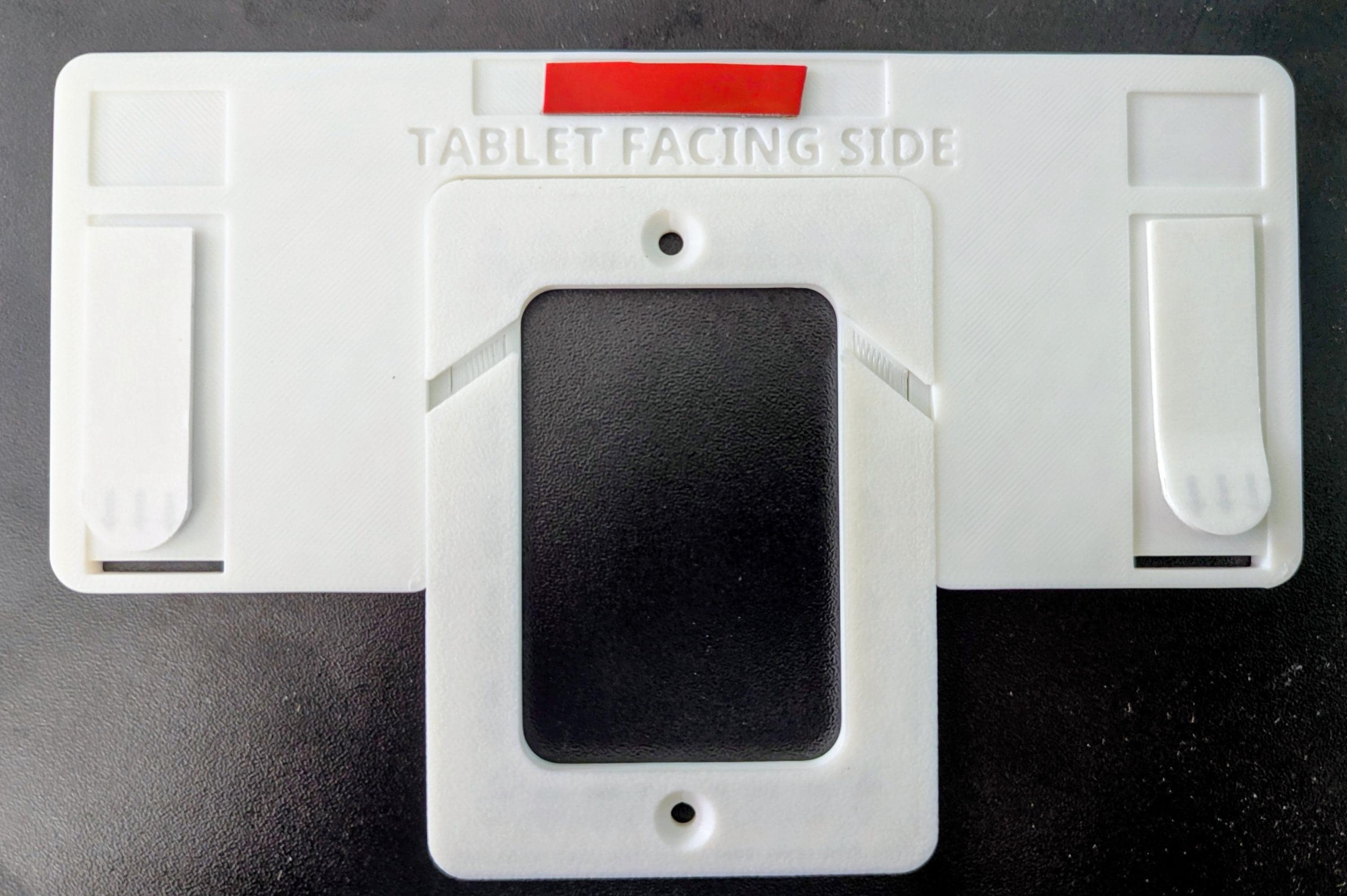 Frameless Tablet Wall Mount for iPad & Samsung - Charging Slot tablet wall mount, product view