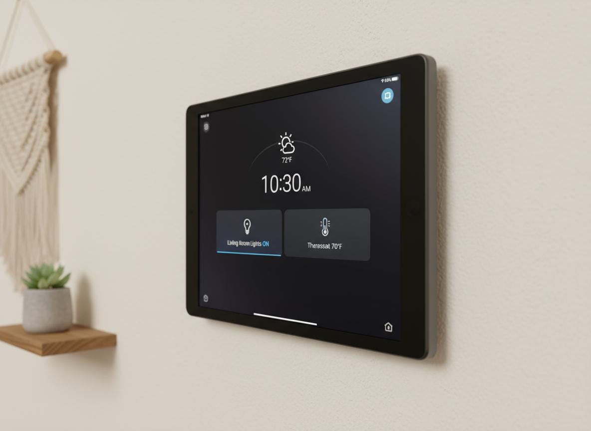 Home Assistant Tablet Wall Mount - Fits North American Junction Boxes - Tablet Quick Release Mounting System