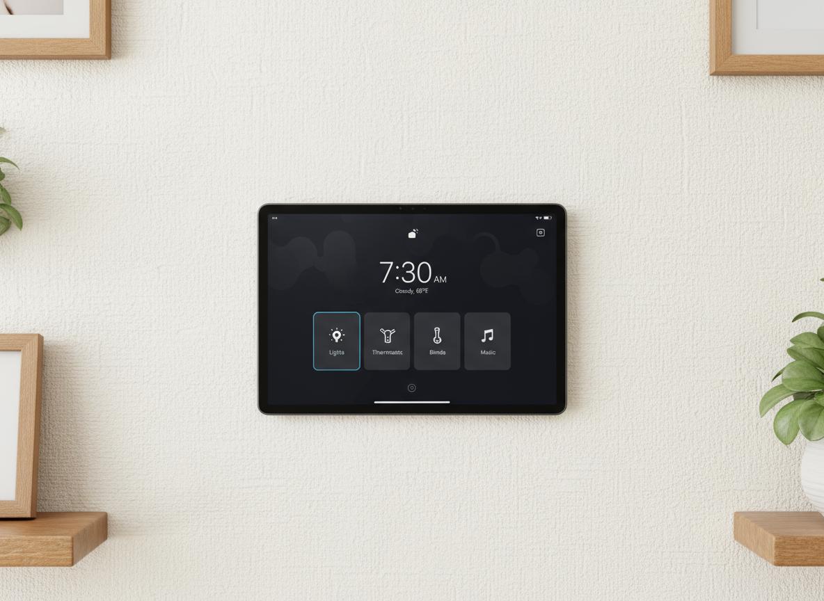 Tablet Mount Home Assistant Dasbboard - Fits North American Junction Boxes - Tablet Quick Release Mounting System