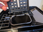 Replacement Coffee Grounds Lid for DeLonghi Magnifica - Snap-In replacement lid, side view