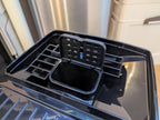 Replacement Coffee Grounds Lid for DeLonghi Magnifica - Snap-In replacement lid, installed view