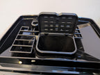 Replacement Coffee Grounds Lid for DeLonghi Magnifica - Snap-In replacement lid, front view