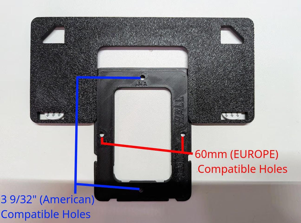 Slim Portable Monitor Wall Mount - Low Profile VESA 75x75 / 100x100 Compatible