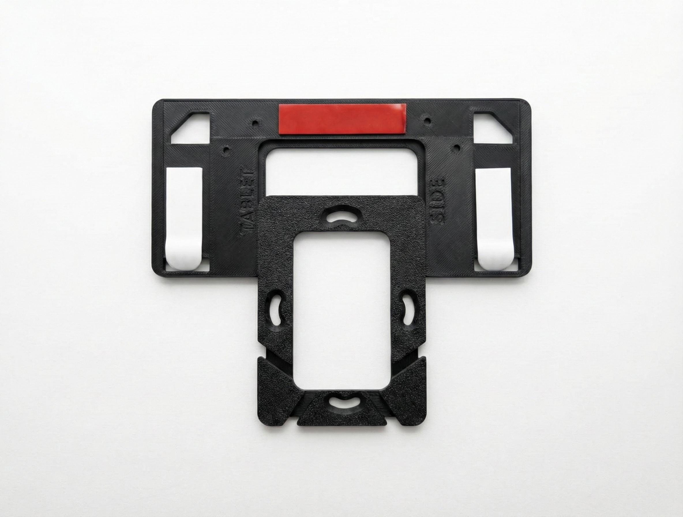 Universal Tablet Wall / Junction Box Mounting System - Fits North American & Europe (60mm) Junction Boxes - Quick Slide Tooless Removal