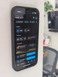 Frameless Phone Wall Mount System - Invisible Smartphone Bracket for HomeAssistant Remote, Spotify Player, Phone Camera Mount