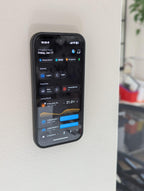 Frameless Phone Wall Mount System - Invisible Smartphone Bracket for HomeAssistant Remote, Spotify Player, Phone Camera Mount